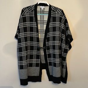 Black and white plaid jacket